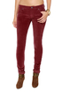 RVCA Life & Times Burgundy Corduroy Skinny Pants
