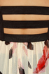 Bad to the Bustier Feather Print Maxi Dress