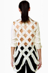 Lattice Hurrah Ivory Backless Top