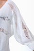 Crossbones Beaded Ivory Sweater