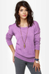 Need to Vent Cutout Lavender Sweater