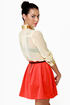 Bead-sy Bee Sheer Cream Button-Up Top