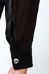 Back to Skull Black Button-Up Top