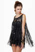 Counterculture Black Fringe Top
