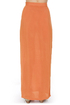 One Slit Wonder Burnt Orange Maxi Skirt