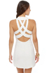 Bonnie Parker Ivory Halter Dress