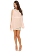 All Dolled Up Blush Pink Sheer Mini Dress