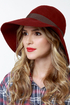 Roxy Autumn Burgundy Wool Hat