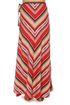 Roxy Mellow Mystique Red Wraparound Maxi Skirt