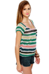 Roxy Cliff Rock Sheer Striped Top