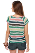Roxy Cliff Rock Sheer Striped Top