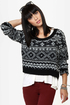 Roxy Elm Black Knit Sweater