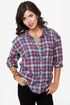 Roxy Faded Journey Flannel Top
