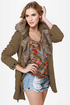 Parka Avenue Army Green Coat