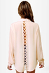 Sooner or Lattice Pink Button-Up Top