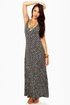 Moroccan and Rollin\' Black Print Maxi Dress