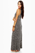 Moroccan and Rollin\' Black Print Maxi Dress
