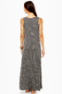 Moroccan and Rollin\' Black Print Maxi Dress