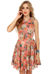 Florid Pro's Coral Floral Print Dress