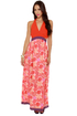 Burst Dressed Print Maxi Dress
