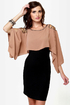 Glammy Awards Beaded Black and Brown Dress