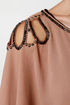 Glammy Awards Beaded Black and Brown Dress