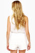 Dainty Dots Studded Ivory Shorts
