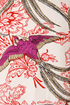 Birds in Paradise Bird Print Midi Skirt