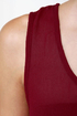 Smooth Move Sheer High-Low Wine Red Top