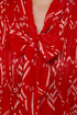 Arrow Escape Red Print Top