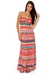 Someday My Prints Strapless Print Maxi Dress