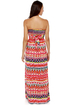 Someday My Prints Strapless Print Maxi Dress