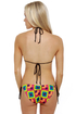 Geo Neo Neon Print String Bikini