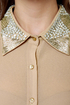 Luxe-y For You Beaded Button-Up Top