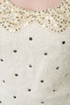 Fuzzy Dice Ivory Sequin Sweater