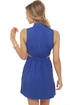 No Doubt Cutout Blue Dress
