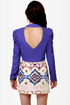 Baby, You're a Ruched Ma'am Indigo Blue Top