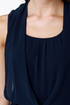 THML Drape-fruit Juice Navy Blue Dress