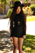Tripp NYC High-Waisted Black Corset Shorts