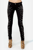 Tripp NYC Black Rock Studded Black Skinny Jeans