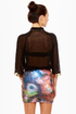 Metal Detector Black Button-Up Top