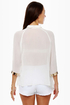 Metal Detector White Button-Up Top