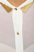 Metal Detector White Button-Up Top