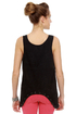 Oh Snap! Washed Black Tank Top