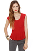 Teacher\'s Pep Red Top