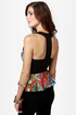 Floral Plans Sleeveless Floral Print Top