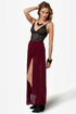 Shorty Got Low Burgundy Maxi Skirt