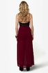 Shorty Got Low Burgundy Maxi Skirt