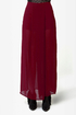 Shorty Got Low Burgundy Maxi Skirt