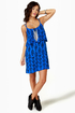 Volcom Mag Pie Blue Print Dress